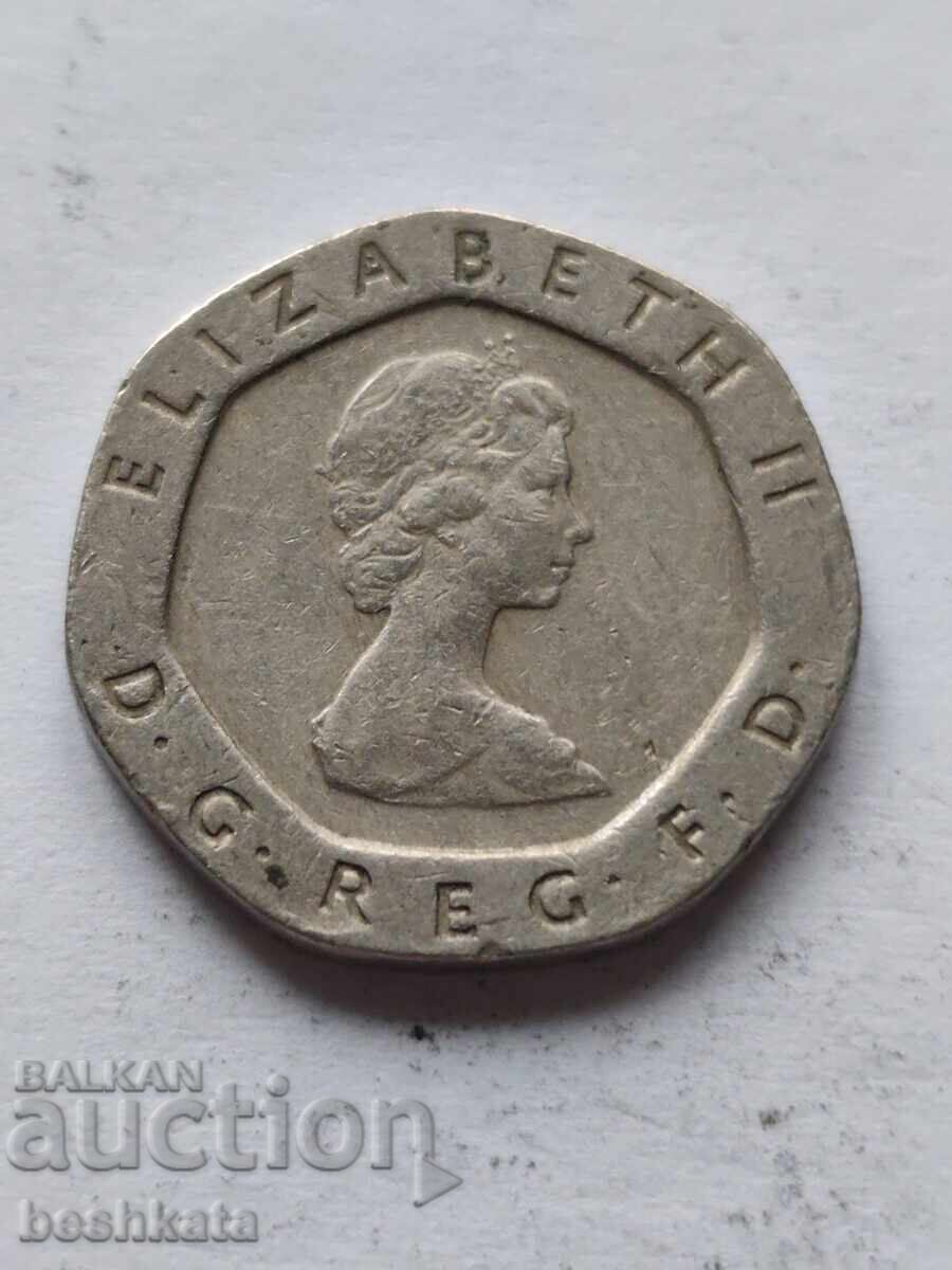 Marea Britanie - 20 pence (1982) cu preț € 0.38 | 0.74 BGN