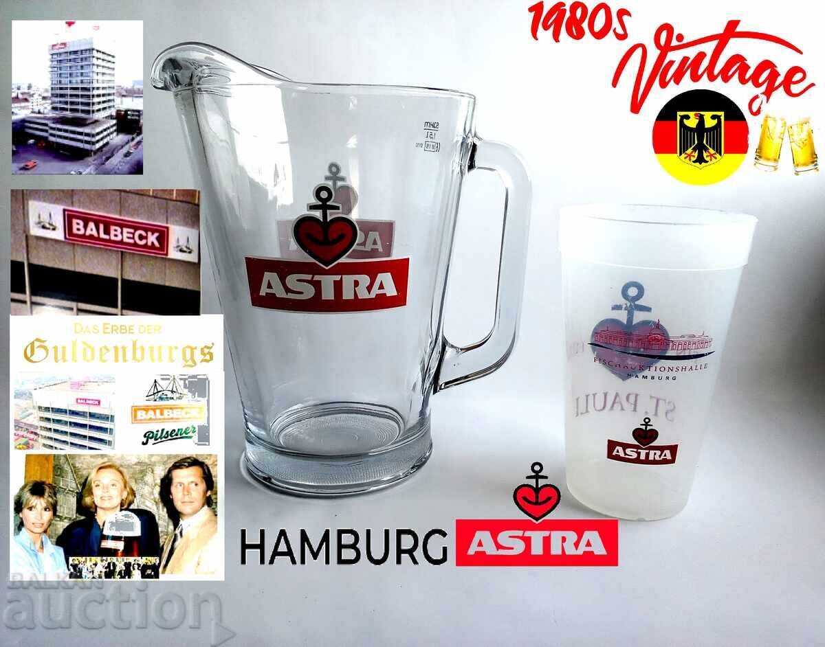 Set de colecție, include cană de sticlă și pahar de la ma