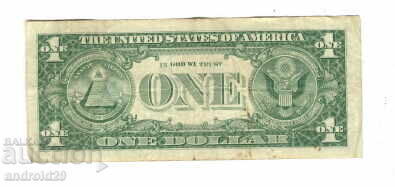 1 Dolar 1957 A SUA, Sigiliu albastru /F/ Bancnotă/Dolar/SUA cu preț € 3.58 | 7.00 BGN