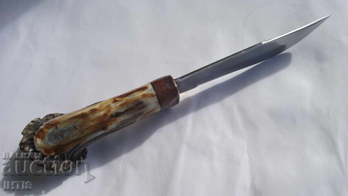 Licitație CUȚIT, lamă, caraclac-nou-nouț-oțel4kh-Super-NOU