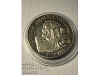 5 лева 1972 висока проба сребро Паисий
