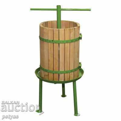 Presă verticală pentru struguri, mere, pere, prune și altele. 39 l Presă verticală pentru struguri, mere, pere, prune și altele. 39 l