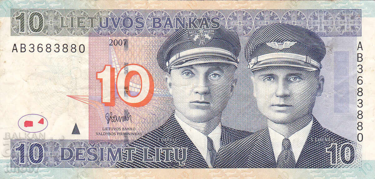 tino37 - LITUANIA - 10 LITAS - 2007 cu preț € 10.90 | 21.32 BGN