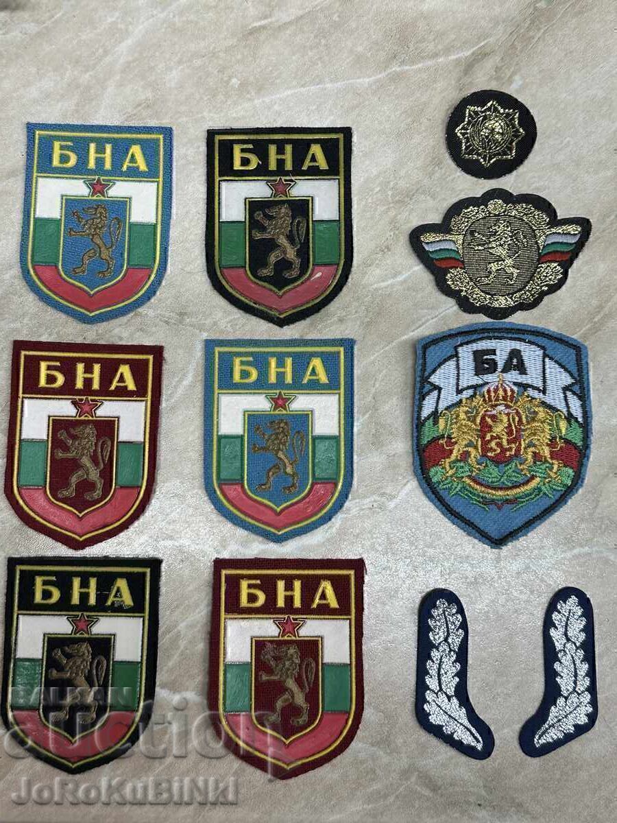 LOT BNA Emblems, BA, Loops—11 pieces