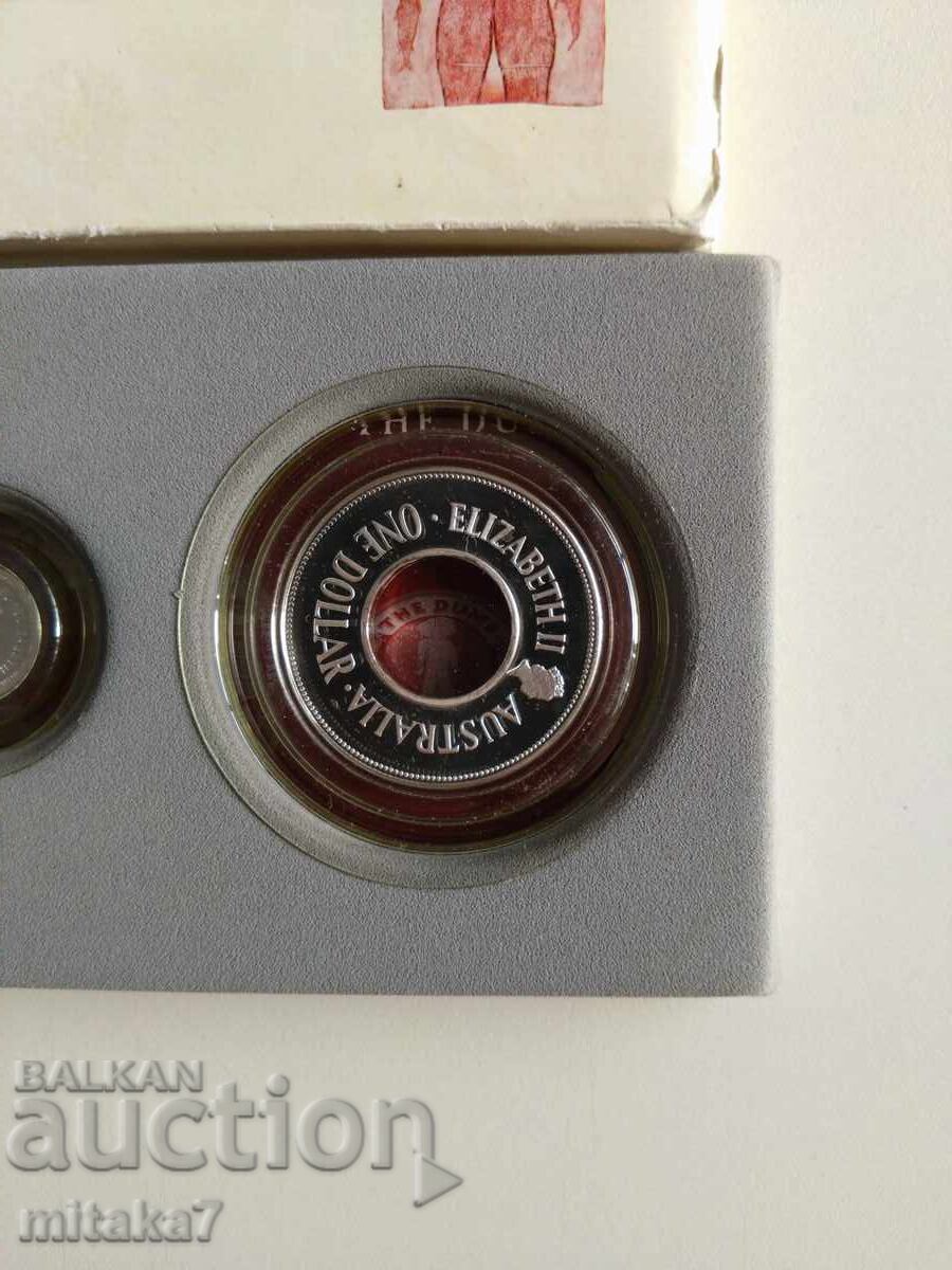Licitație Monedă de argint "The Holey dollar & The Dump", 1,25oz, 999