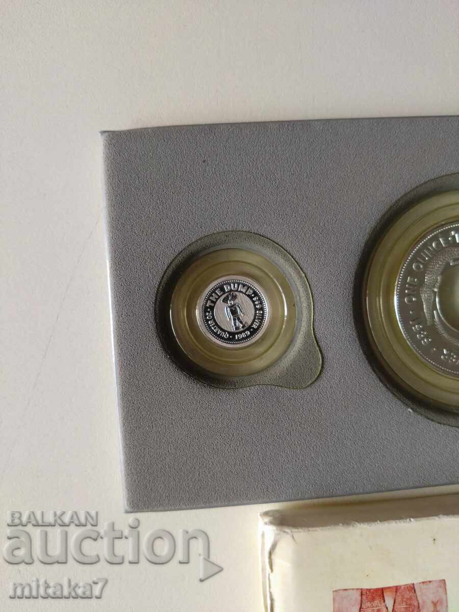 Monedă de argint "The Holey dollar & The Dump", 1,25oz, 999 - 5