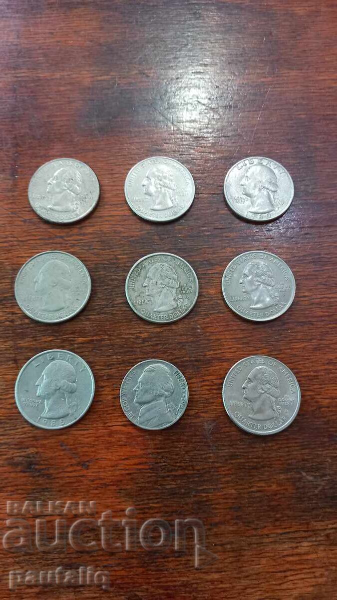 Livrarea Lot de monede americane Livrarea Lot de monede americane