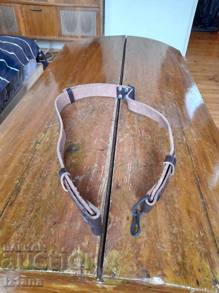 Стара кожена ремъчка,ремък за пушка