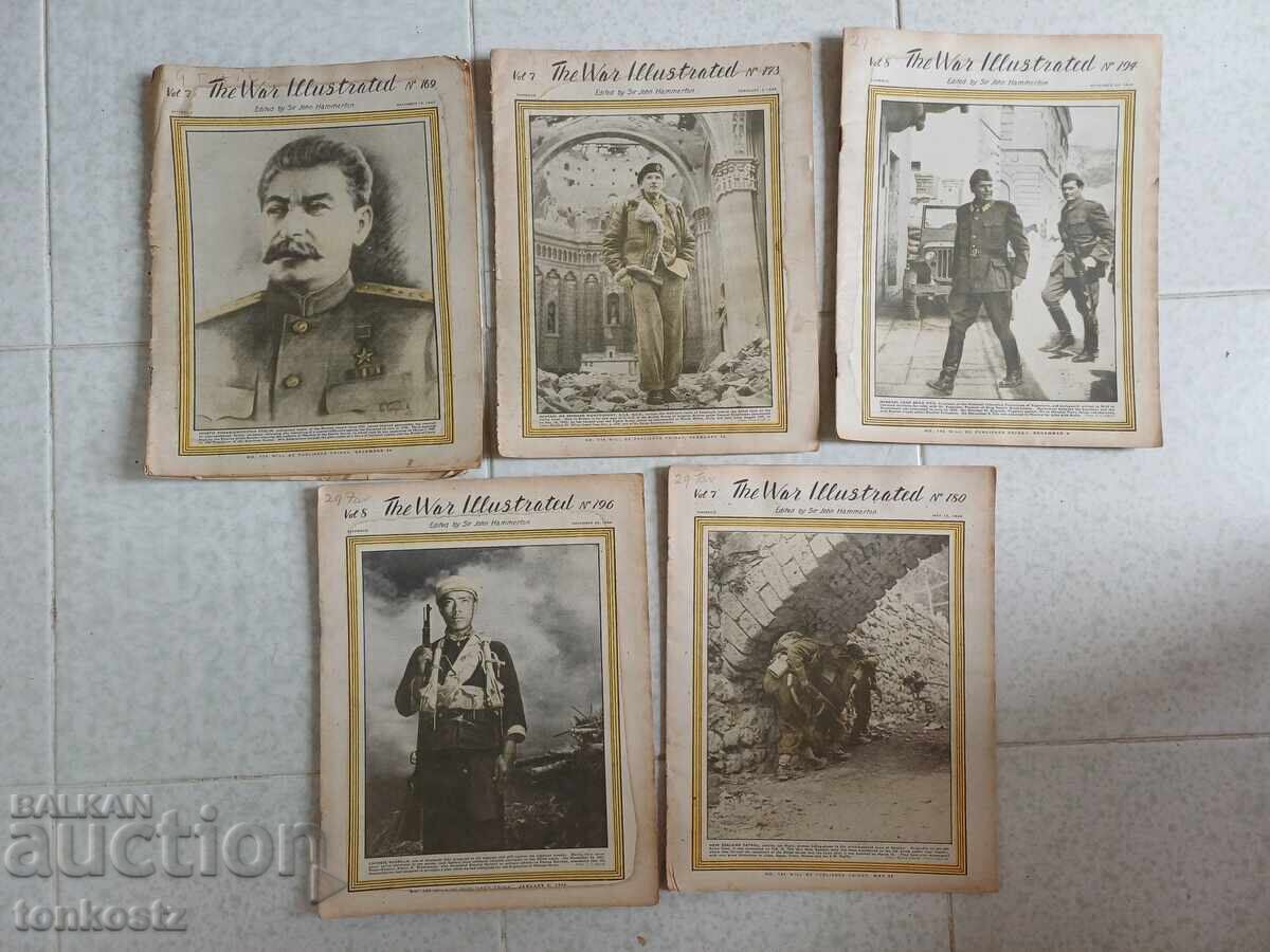 5 buc. THE WAR ILLUSTRATED 1944 5 buc. THE WAR ILLUSTRATED 1944