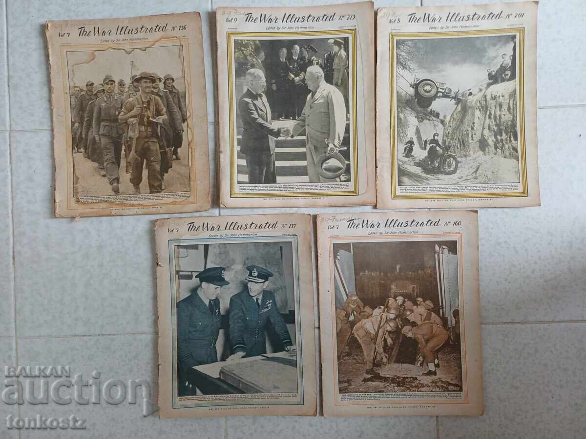 5 buc THE WAR ILLUSTRATED 1943