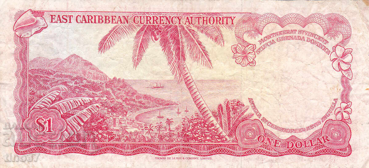 Licitație tino37- CARAIBELE DE EST - 1 DOLAR - 1965