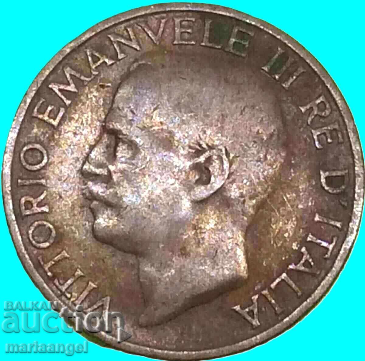 10 Centesimi 1936 Italy Rome Bee - Rare Year - 6