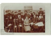 FOTOGRAFIE VECHE GORNA ORIAHOVIȚA ELEVI DIN SATUL CHAIR J039