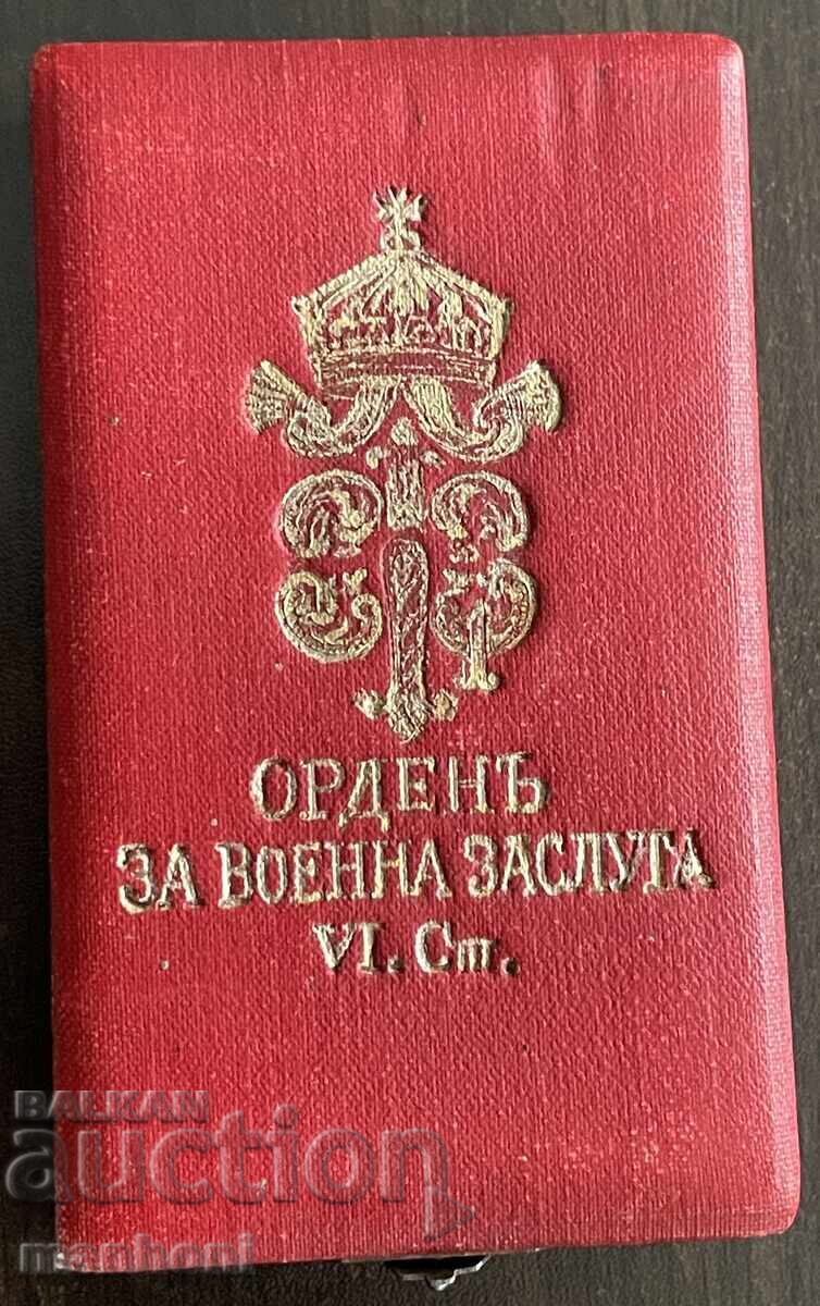 Livrarea 6345 Regatul Bulgariei Ordinul pentru Merit Militar, clasa a VI-a