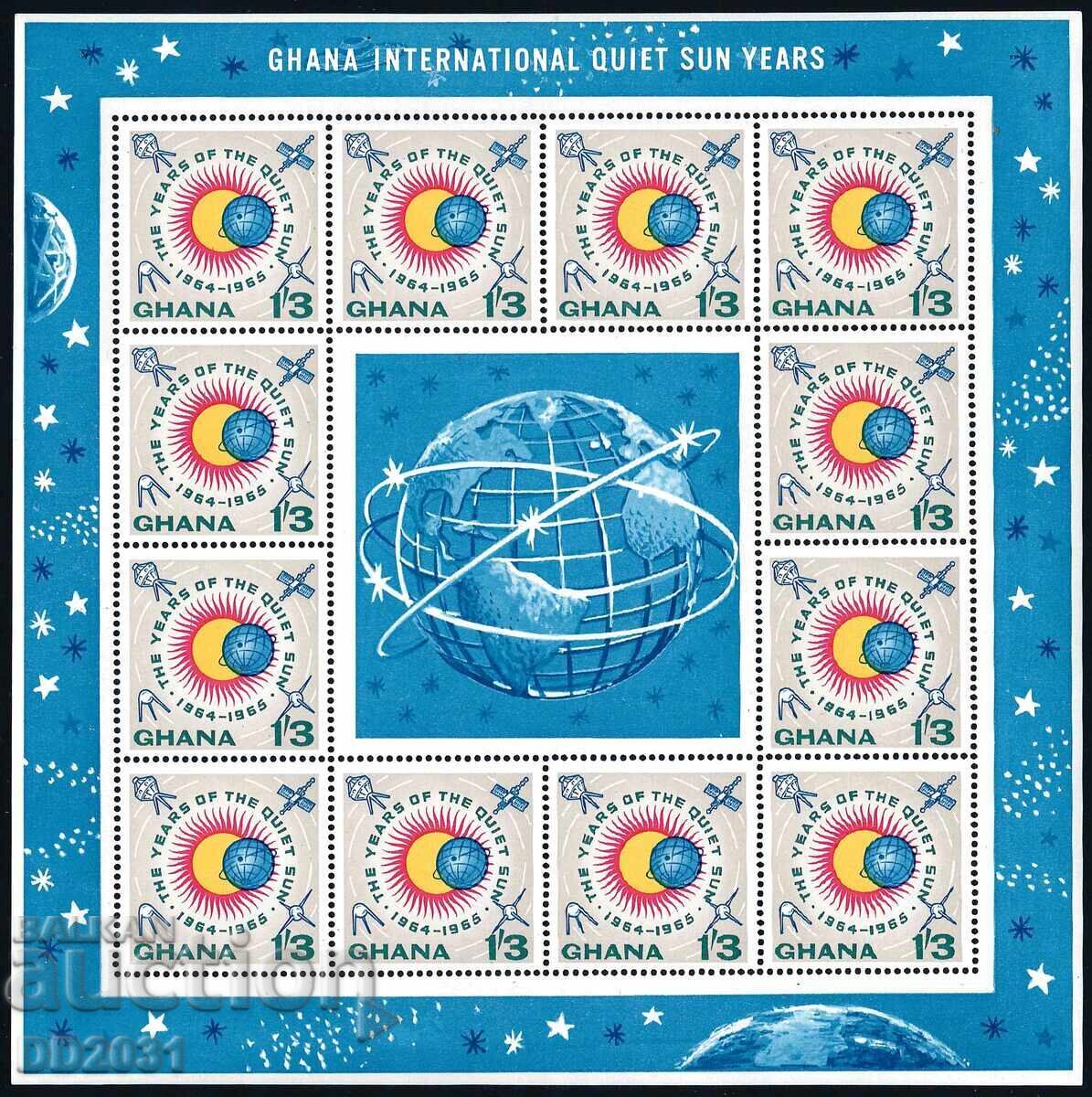 Auction  Ghana 1964 / 1965 - Space Satellites 3 Sheets MNH