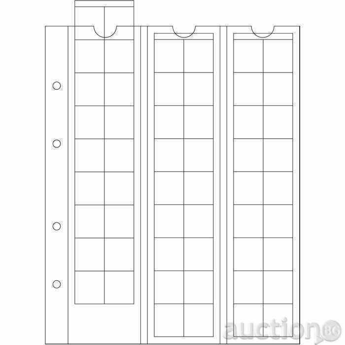 OPTIMA sheets for 54 coins - up to 20 mm