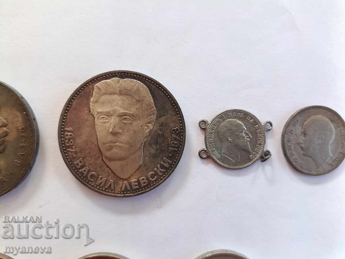 Livrarea Monede, colecție, argint și aliaj cupru-nichel