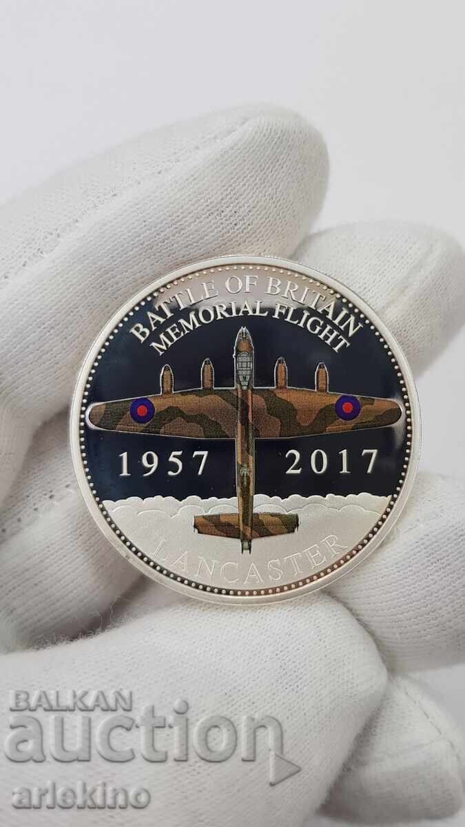 Monedă colecționabilă argintată 50 pence 2017 "Lancaster" Monedă colecționabilă argintată 50 pence 2017 "Lancaster"