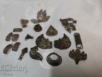 Αντίκα παρτίδα από παλιά φιλιγκράν κομμάτια, υπολείμματα, κοσμήματα