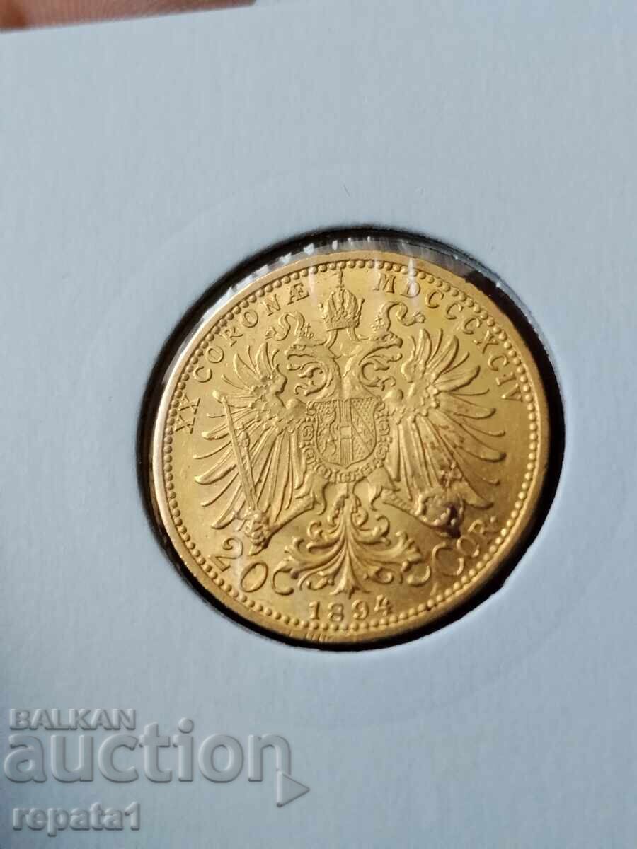 20 coroane 1894 cu preț € 1130.00 | 2210.10 BGN