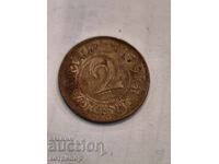 2 σεντ Μαυρίκιος 1946 χαλκός