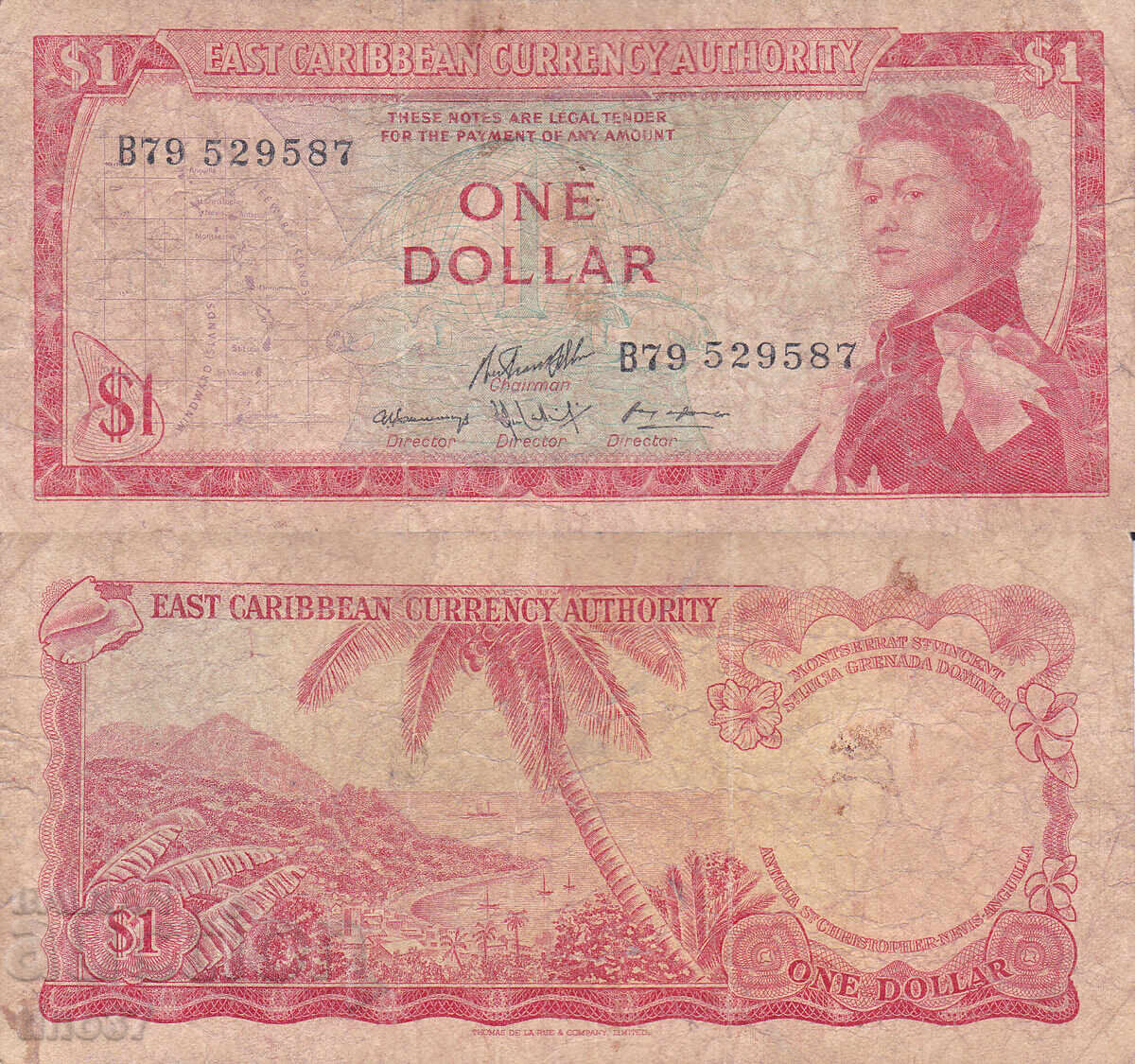 tino37- CARAIBELE DE EST - 1 DOLAR - 1965