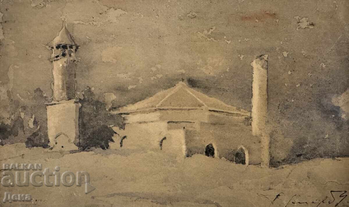 Τομά Πέτροφ ακουαρέλα από τη δεκαετία του '30