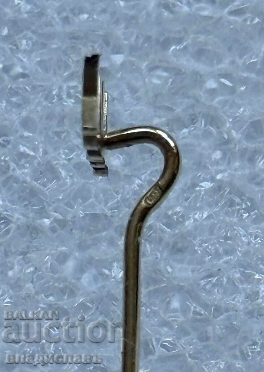 Доставка на златна значка ФК АЯКС Амстердам - 0.81 гр.14 кт. Доставка на златна значка ФК АЯКС Амстердам - 0.81 гр.14 кт.