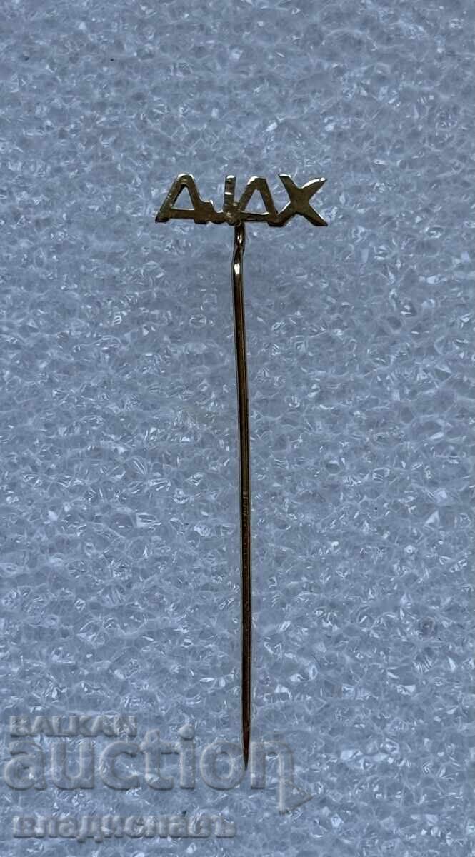 златна значка ФК АЯКС Амстердам - 0.81 гр.14 кт. златна значка ФК АЯКС Амстердам - 0.81 гр.14 кт.