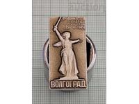 VOLGOGRAD STALINGRAD E.VUCHETICH MEMORIAL BADGE