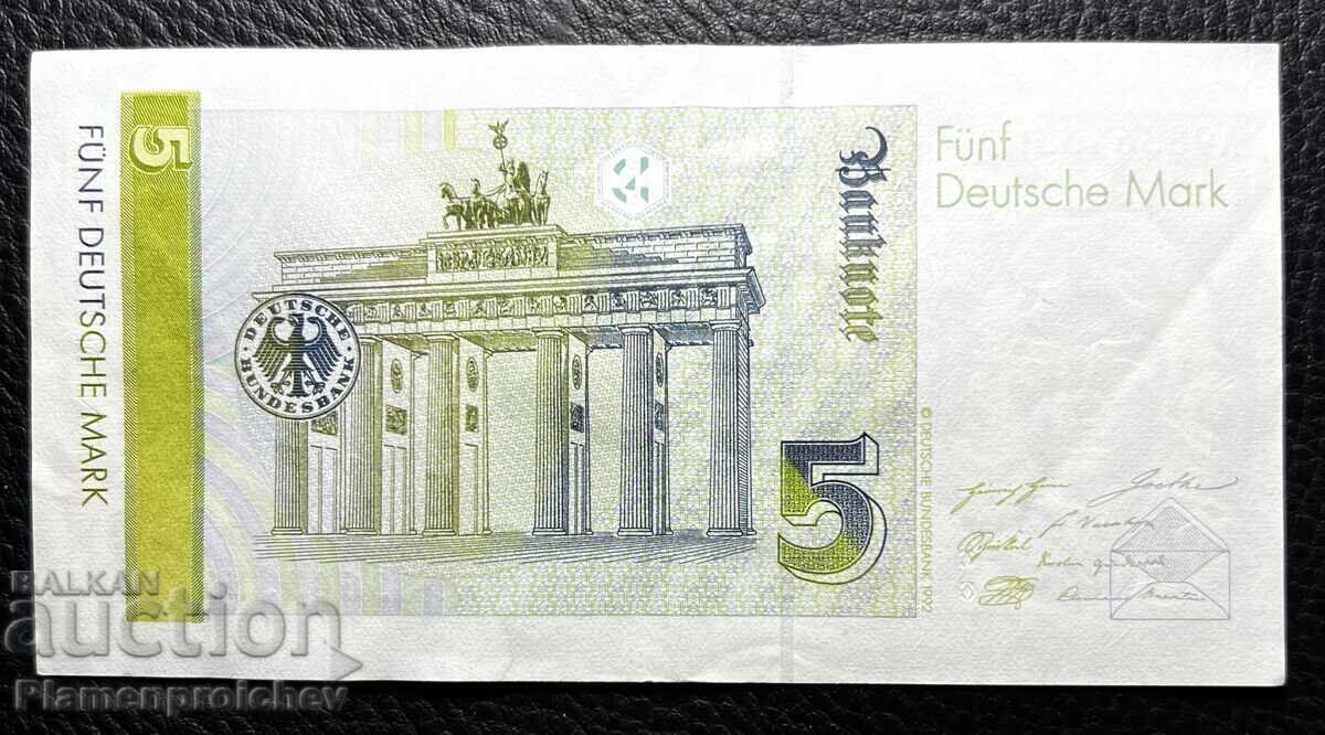 5 ΜΑΡΚΑ 1991 ΕΞΑΙΡΕΤΙΚΗ ΓΕΡΜΑΝΙΑ με τιμή € 0.01 | 0.02 BGN