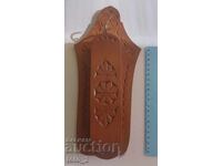 OLD BEAUTIFUL CLOTHES BRUSH WITH WOOD CARVING