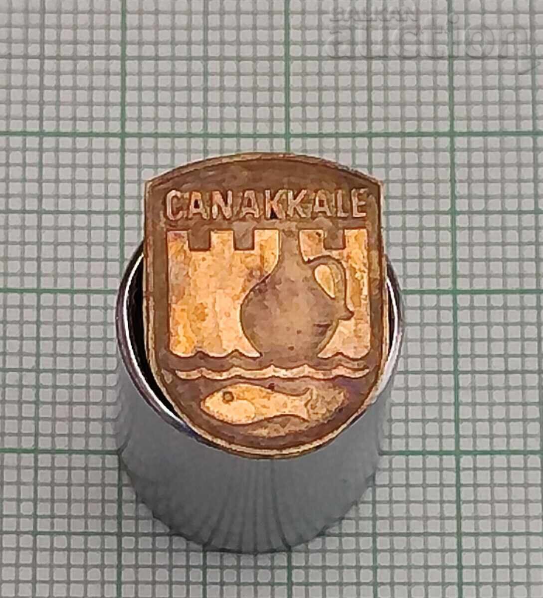 CANAKKALE/ TROIA TURCIA STEMĂ INSIGNĂ PIN