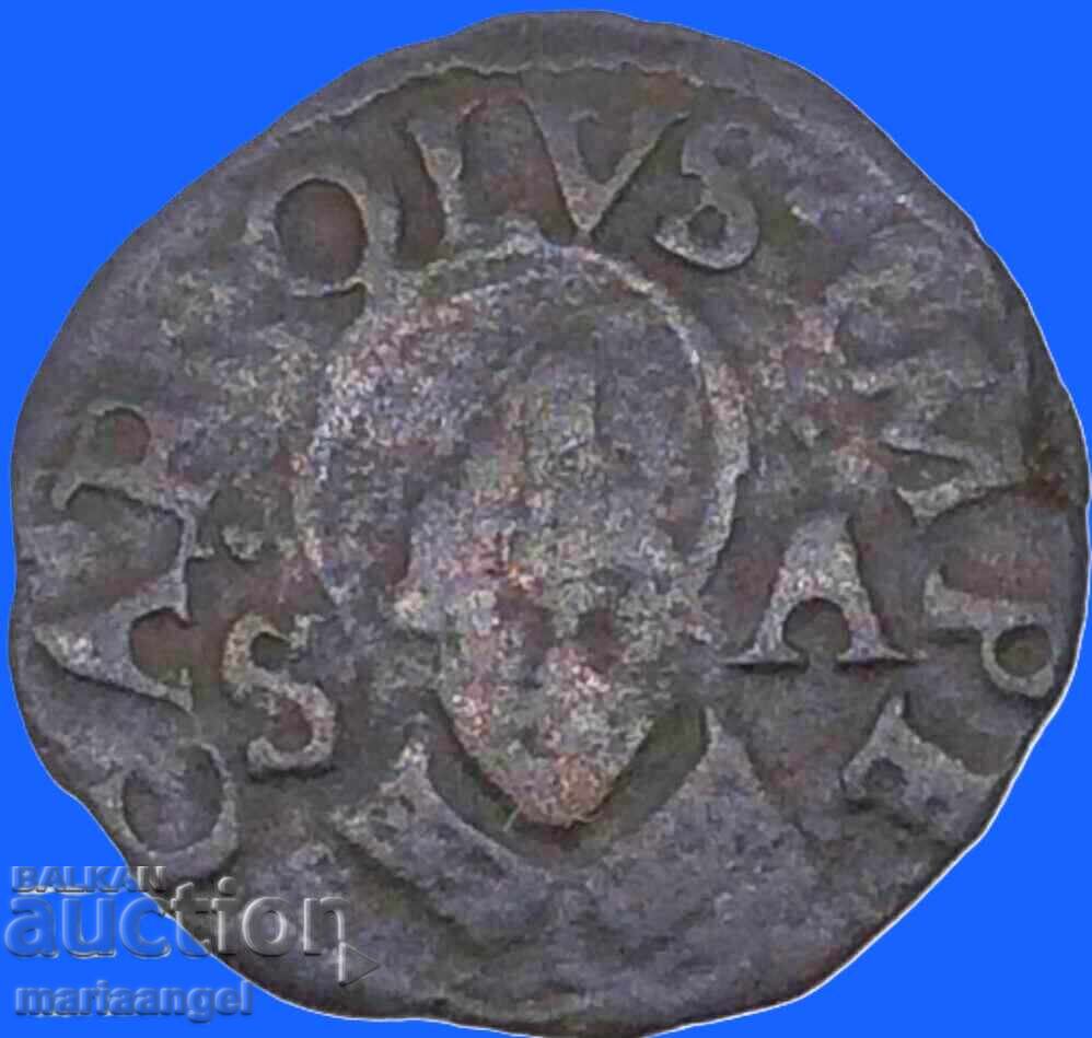 Quatrino Carol V Habsburg 1535-1556 Sf. Ambrozie Italia - 5