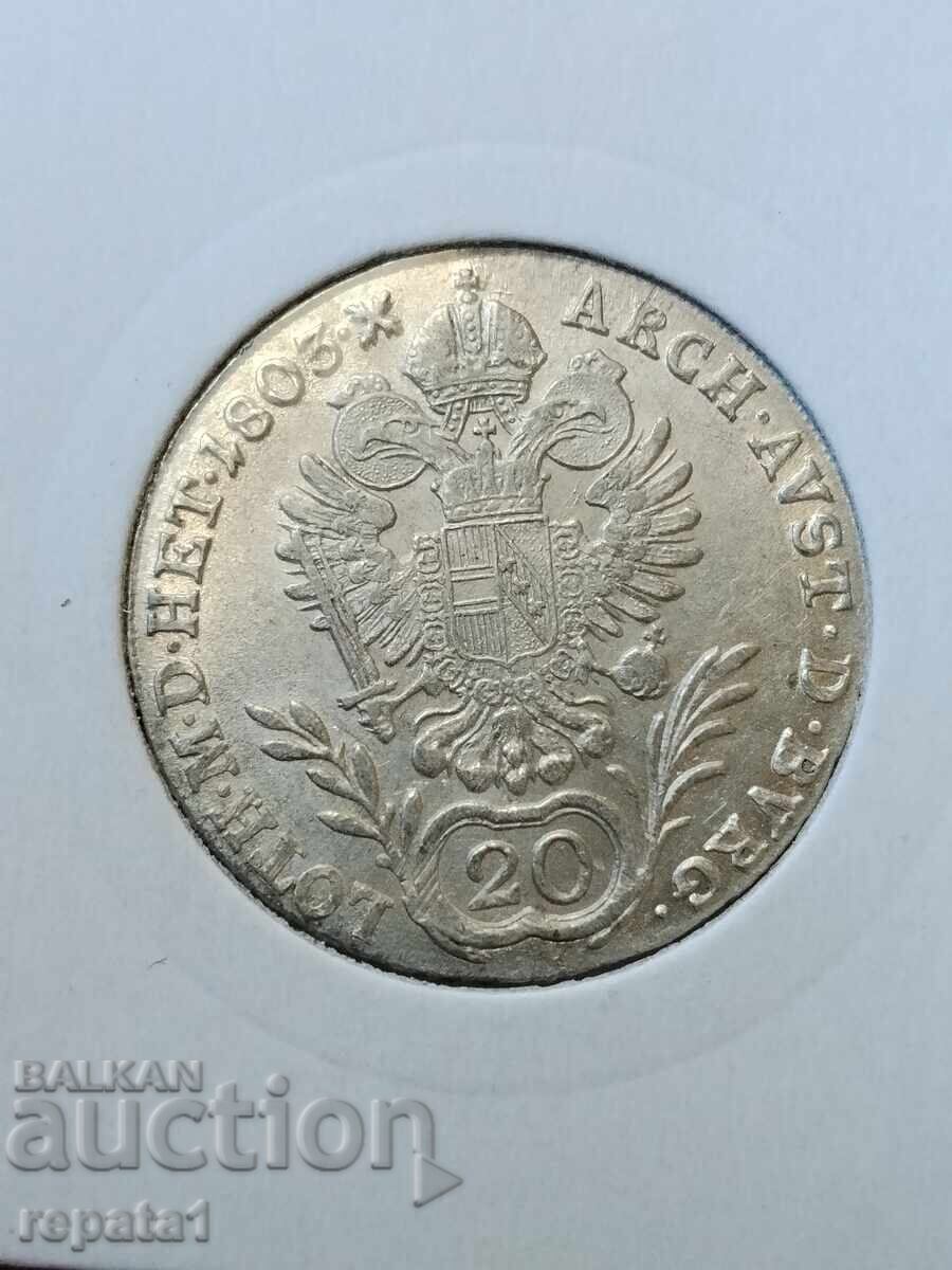 20 kreĭtseri 1803 - 5