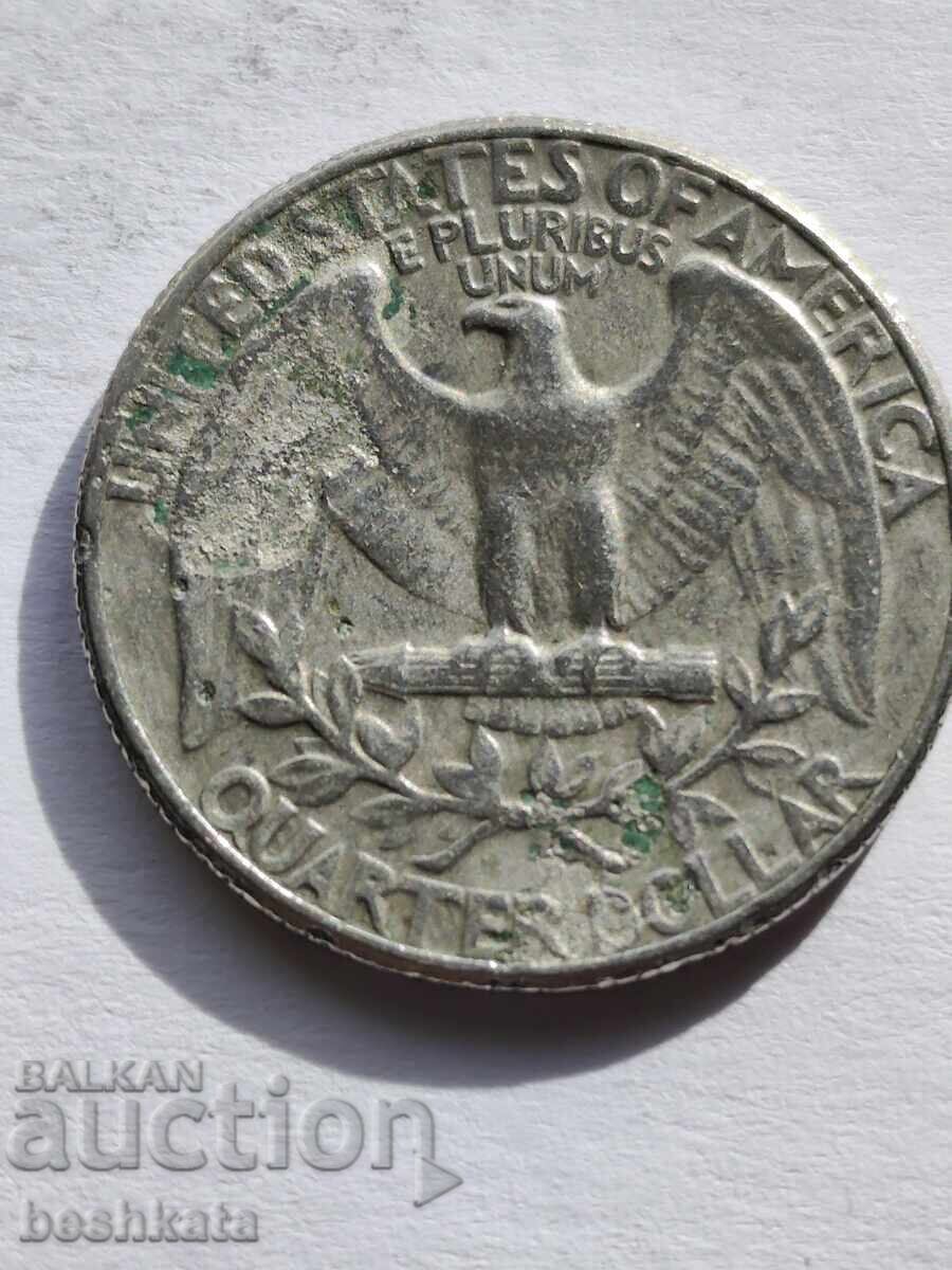 ΗΠΑ - 1/4 δολάριο (1965) με τιμή € 0.70 | 1.37 BGN