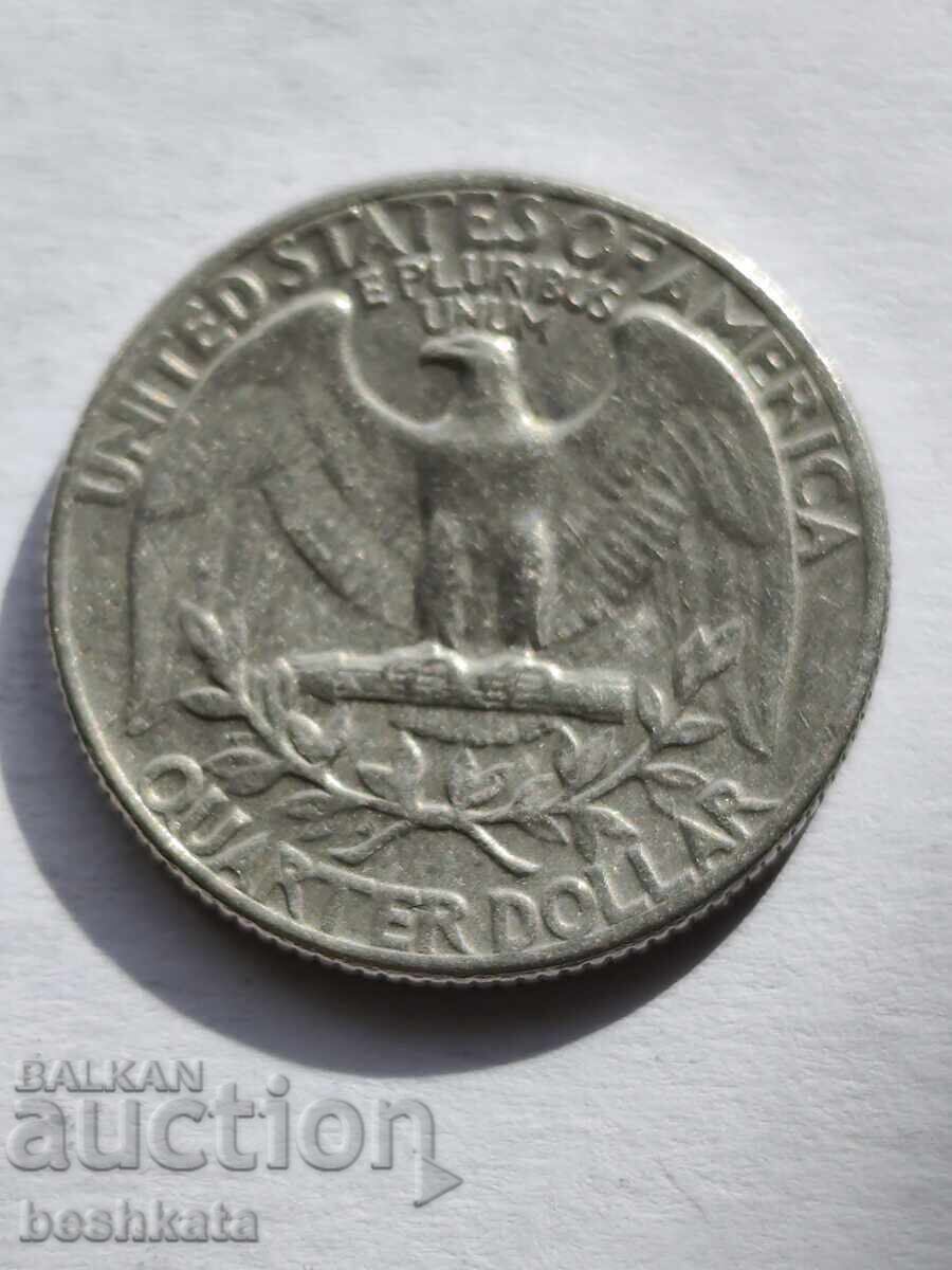 SUA - 1/4 dolar (1966) cu preț € 0.47 | 0.92 BGN