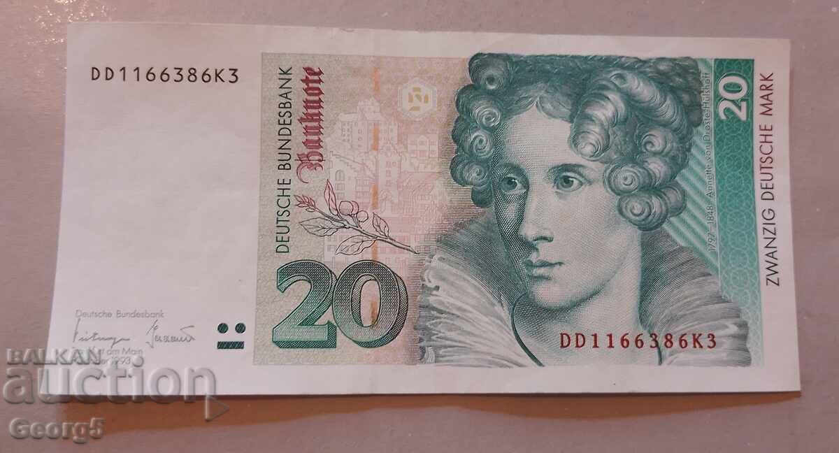 20 μάρκα 1993 godina