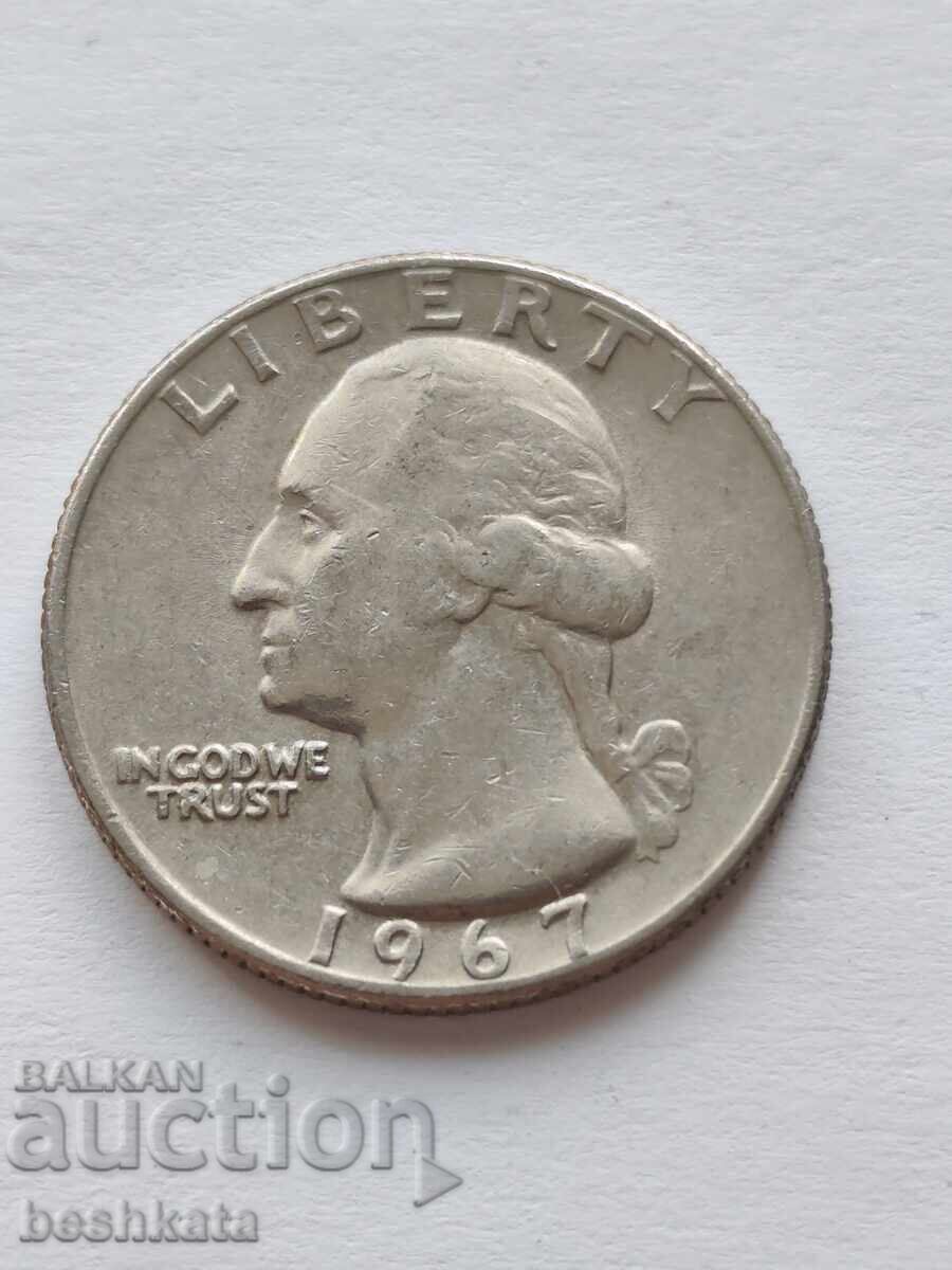 ΗΠΑ - 1/4 δολάριο (1967) ΗΠΑ - 1/4 δολάριο (1967)