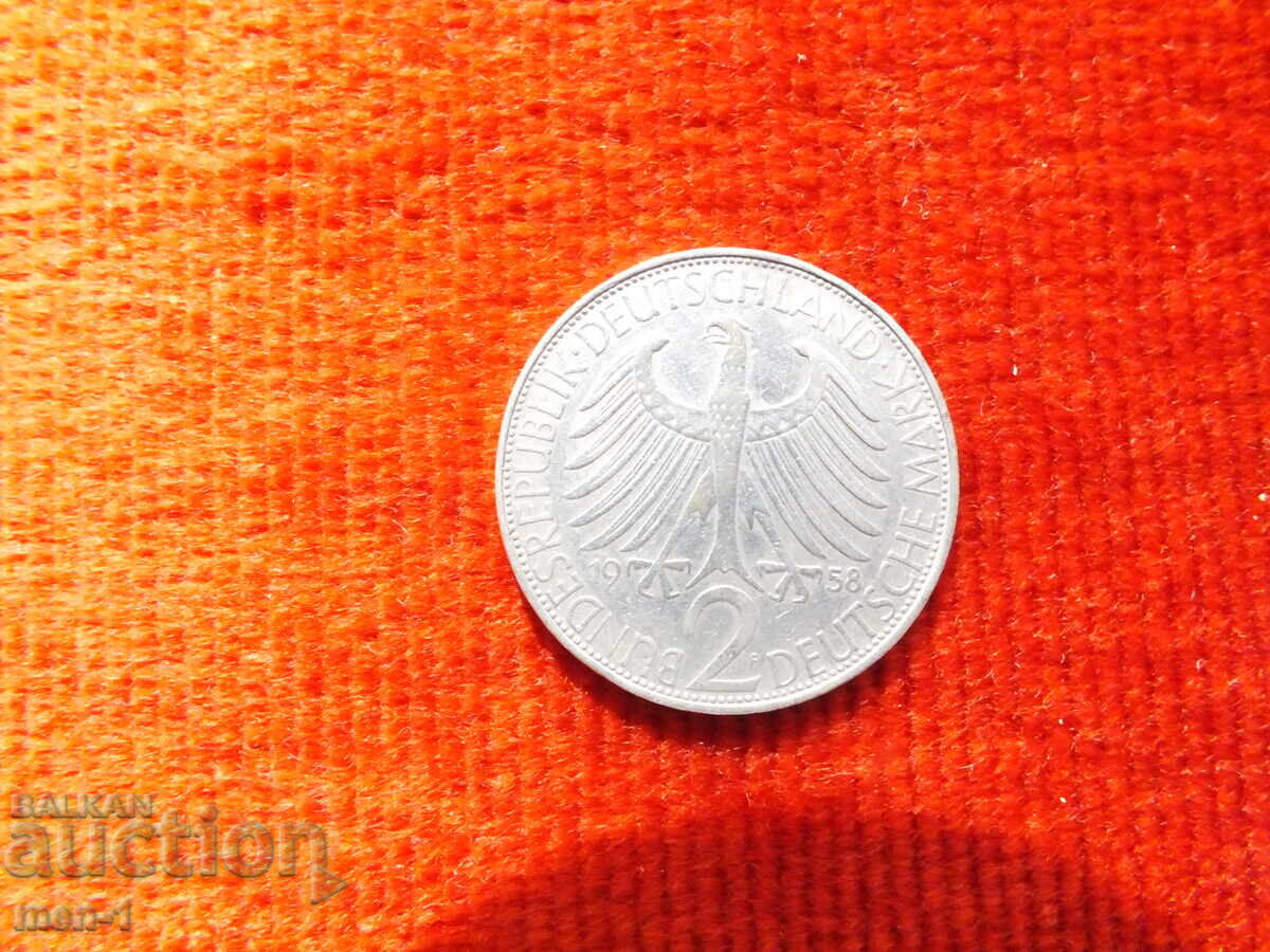 Германия 2 марки, 1957 - 1971 с цена € 10.00 | 19.56 лв. Германия 2 марки, 1957 - 1971 с цена € 10.00 | 19.56 лв.
