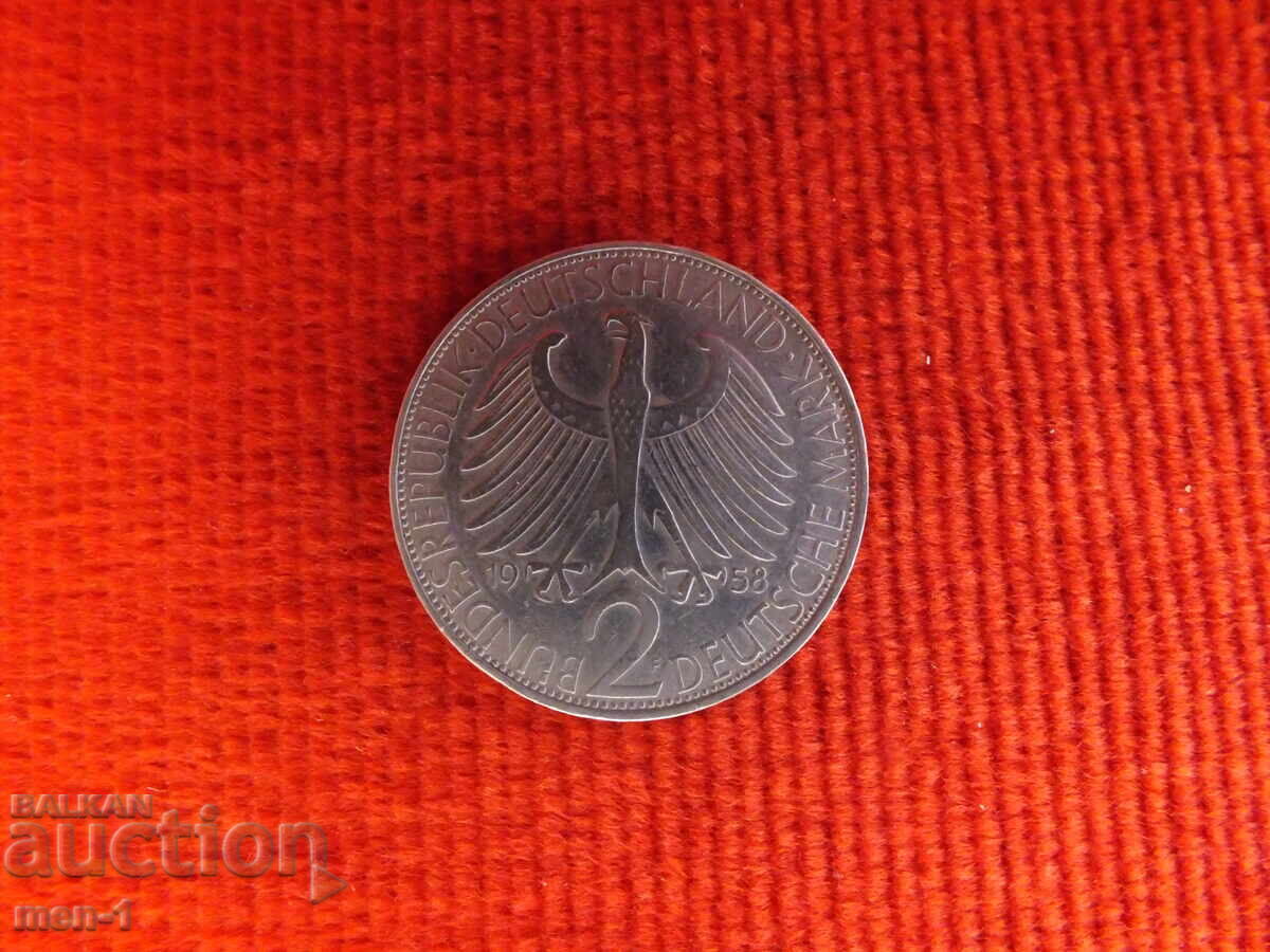 Германия 2 марки, 1957 - 1971 Германия 2 марки, 1957 - 1971