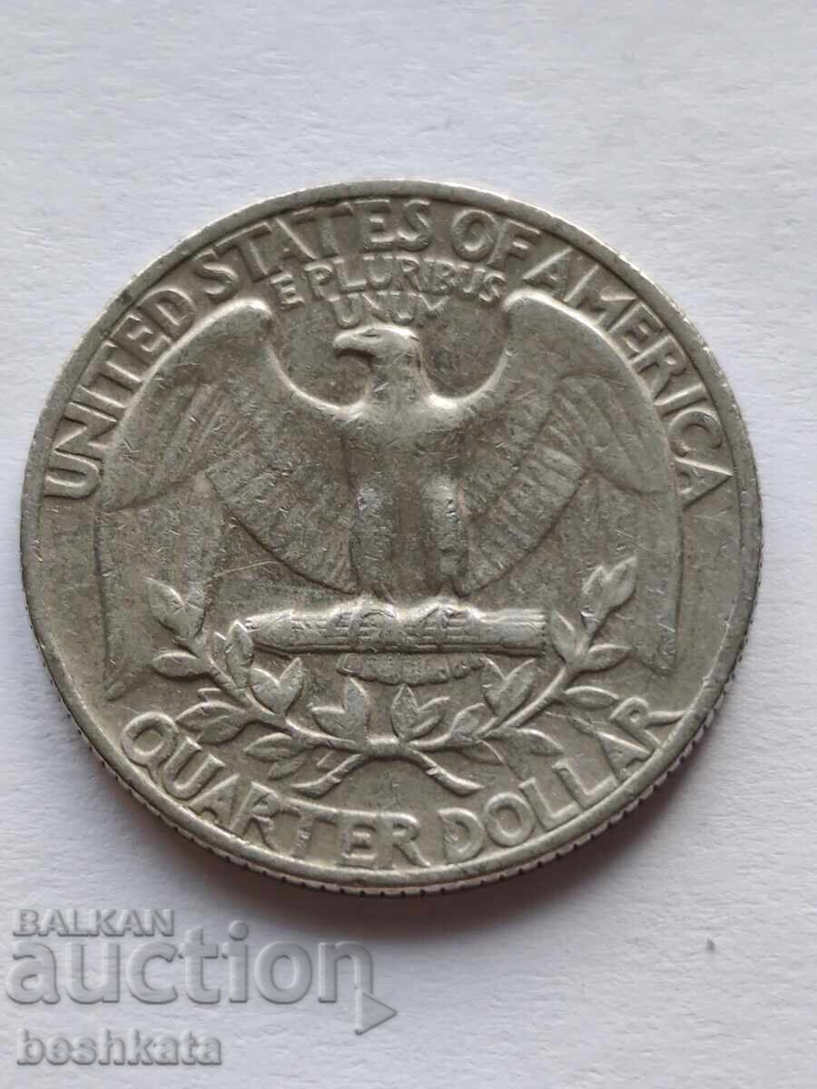 SUA - 1/4 dolar (1969) cu preț € 0.37 | 0.72 BGN