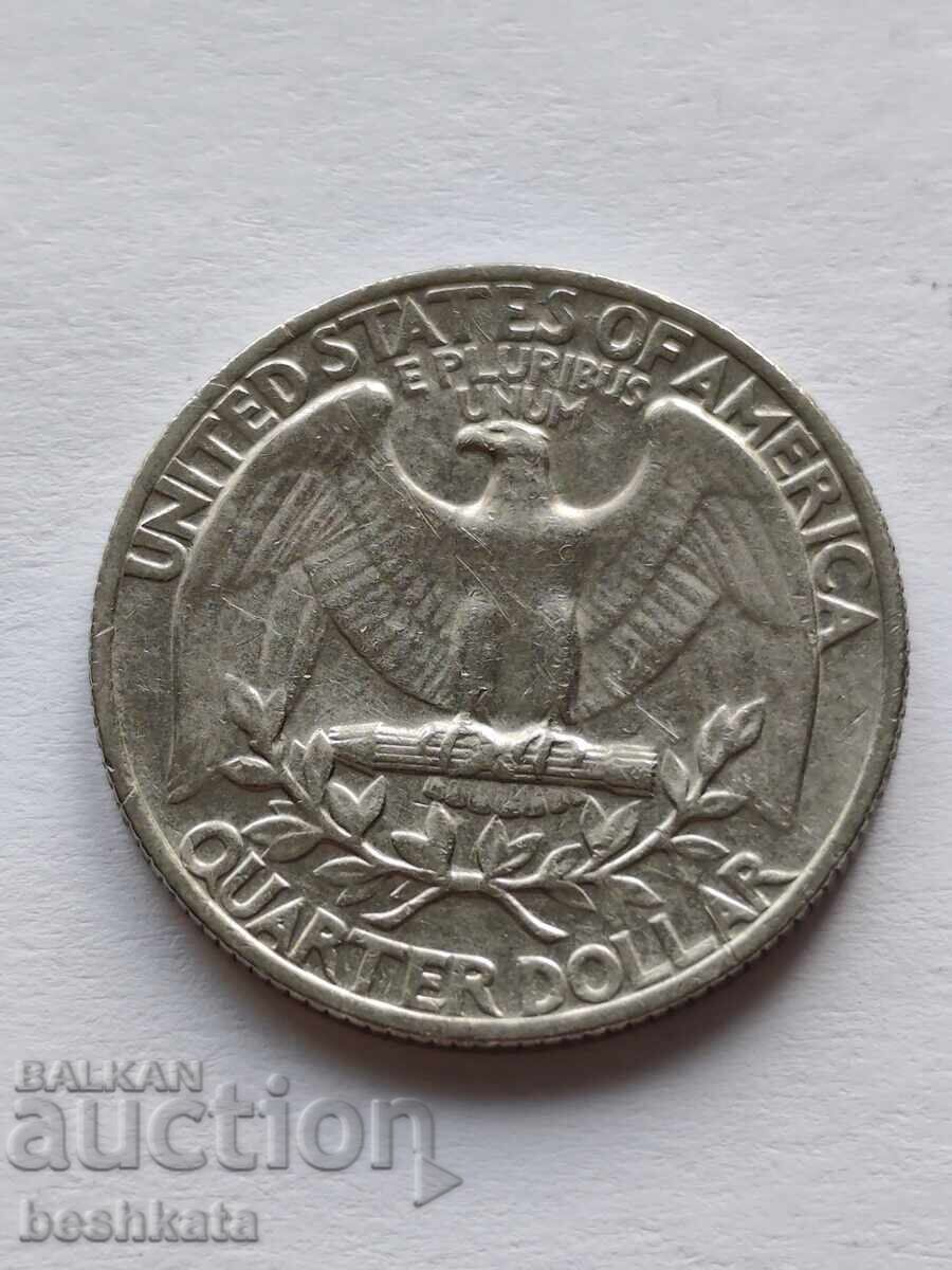 ΗΠΑ - 1/4 δολάριο (1969) με τιμή € 0.37 | 0.72 BGN