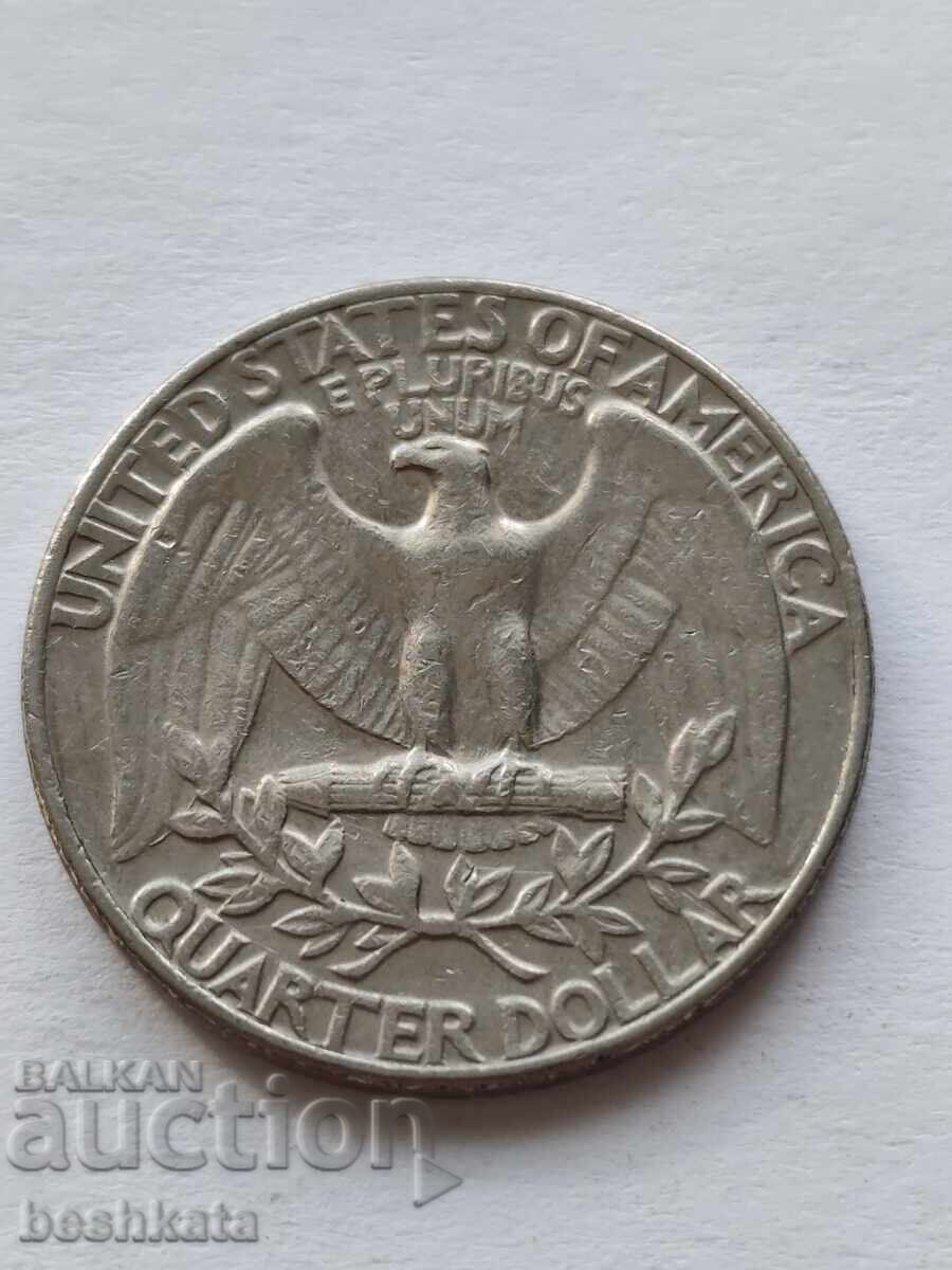 ΗΠΑ - 1/4 δολάριο (1973 D) με τιμή € 0.49 | 0.96 BGN