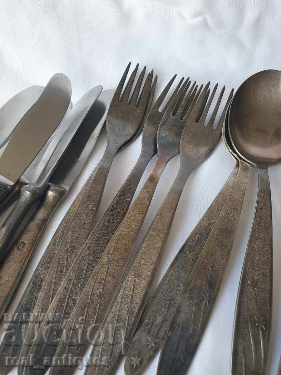 Licitație Set de ustensile placate cu argint