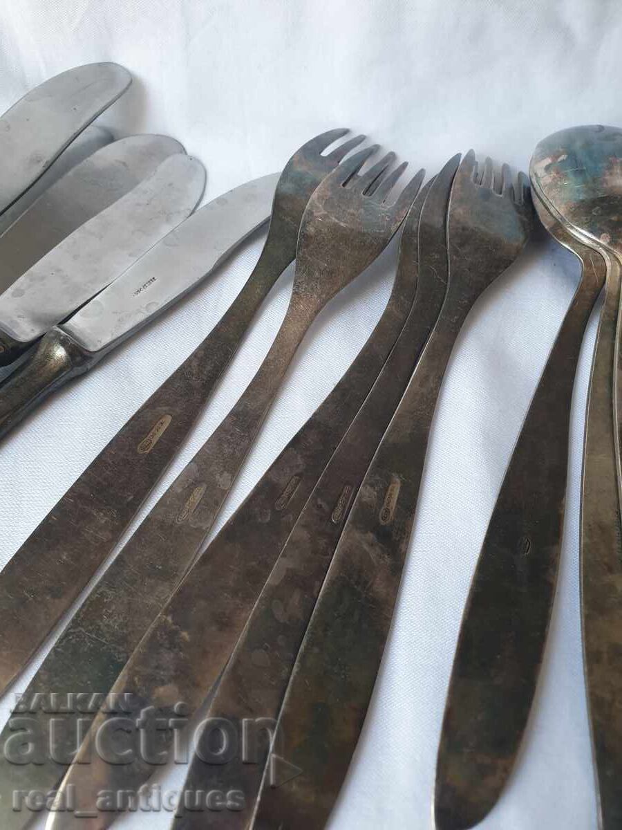 Set de ustensile placate cu argint - 6