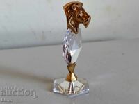 Figurină Zodie Leu Cu Placare Cu Aur 22K Și Cristal Swarovski