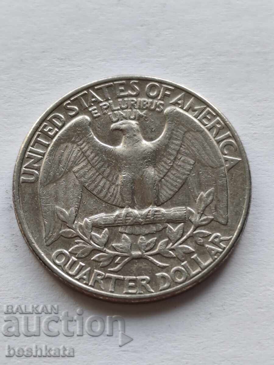 САЩ - 1/4 долар (1987 D) с цена € 0.45 | 0.88 лв.