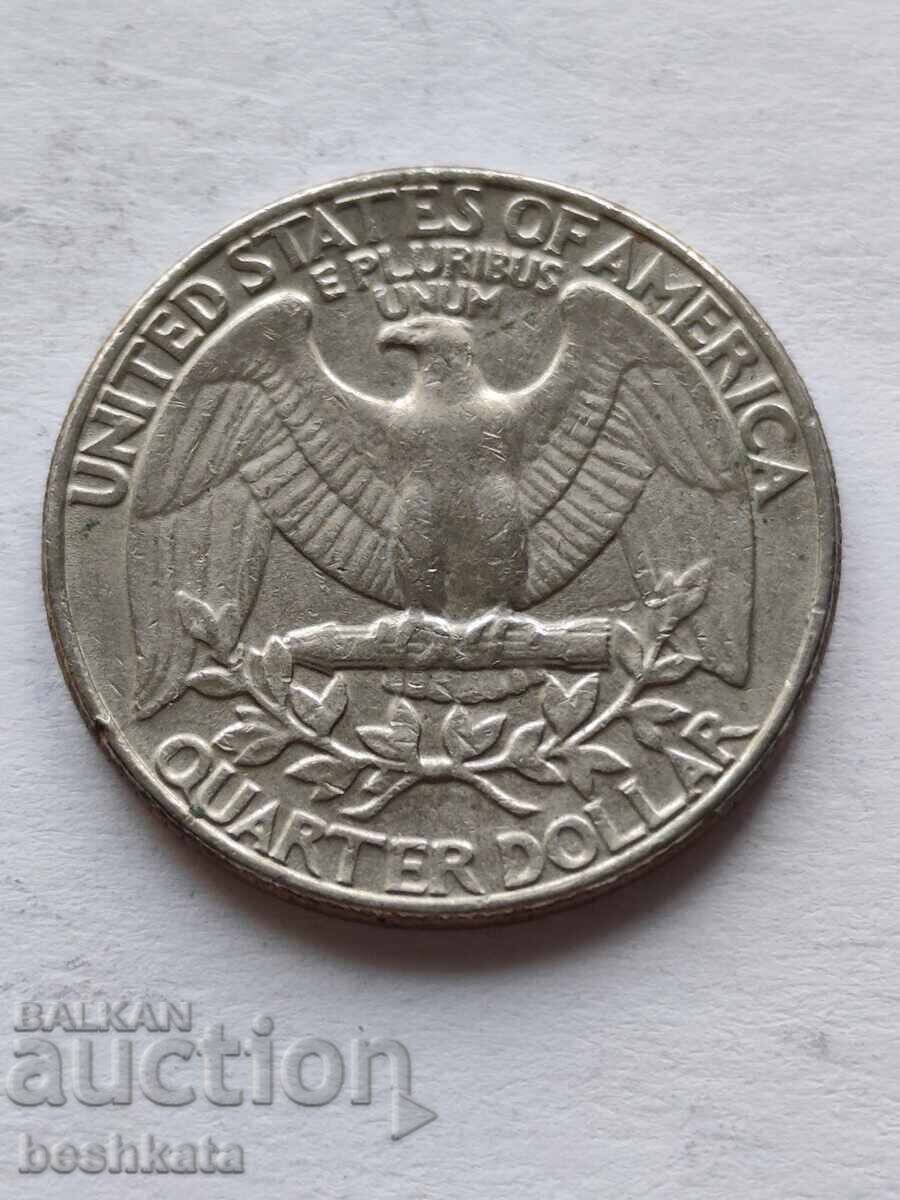 САЩ - 1/4 долар (1985 D) с цена € 0.33 | 0.65 лв.