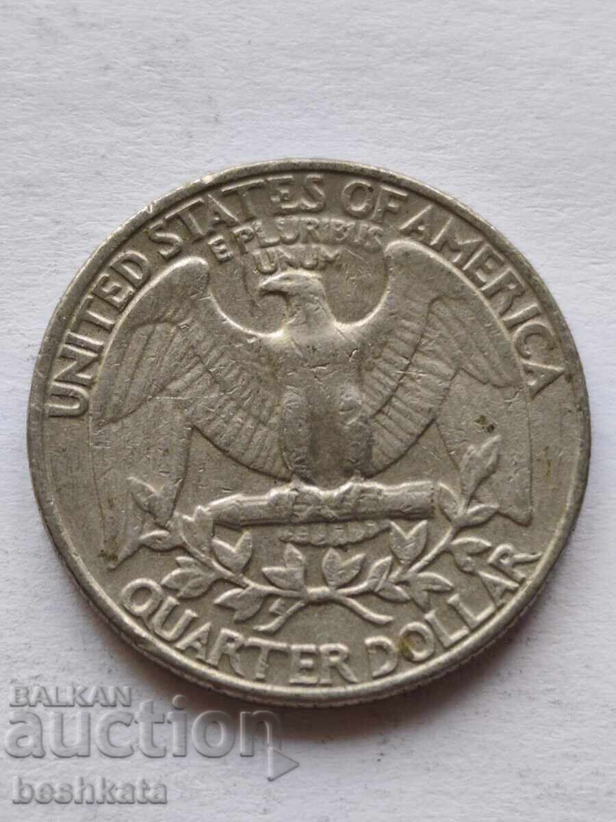 SUA - 1/4 dolar (1982 P) cu preț € 0.32 | 0.63 BGN
